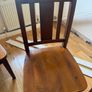 X4 wooden dining chairs Image 4