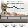 Double Mattress 4FT6, Memory Foam and 7-Zone Pocket Spring Orthopedic Hybrid Double Size Mattress In a Box, Medium Firm Feel for Pressure & Back Pain Relief, 135x190x25cm Image 6