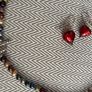Necklace/Earrings Set - Coloured Pearls Image 6