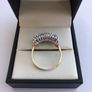 Vintage 9ct Yellow Gold Tanzanite & Diamond Cluster Ring Image 4