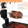 EU UK US 2-in-1 Grill&Electric Rotisserie Kit Automatic Barbecue BBQ Outdoor Folding Roaster, Roast Stove Grill Stainless Steel Image 5