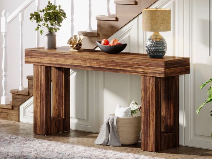 Rustic Brown Console Table  160cm