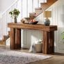 Rustic Brown Console Table  160cm Image 2