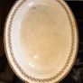Large Antique Wedgewood Platter, Porcelain Oval Serving Platter Plate Cobalt Blue And Gold Image 6