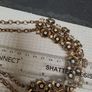 Vintage Gold Floral Statement Necklace Image 2