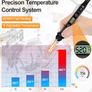 Iron Kit 80W LCD Adjustable Temperature 180-520 C, 13 in 1 Electric Soldering Iron Kit Welding Tool, Solder Wire, 5 Soldering Tips, Desoldering Pump, Wire Stripper Cutter, Stand, Tweezer Image 3