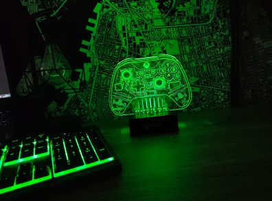XBOX Acrylic Controller LED Neon Light ! XBOX Official Gear ! Brand New in Box !
