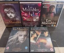 Les Miserables DVD Collection Bundle Lot Musical Movies & Live Stage Shows