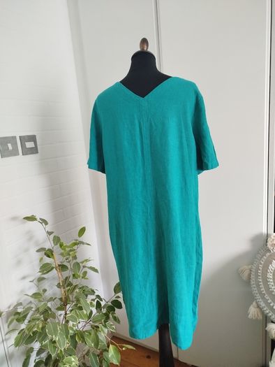 M&S linen dress as new size 12-14