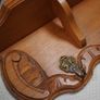 French Carved Oak Wall Coat Rack Image 2