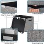 Kids Toy Box Storage Large, Black Foldable Chest for Girls Plush Toys, Fabric Basket Organiser Bins with Lids and Handles for Bedroom, Nursery, Clothes, Blankets, Children (FREE POSTAGE) Image 7