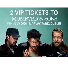Price drop!! Mumford & Sons - VIP Tickets - Front Standing