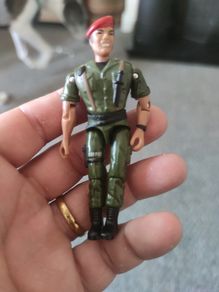 1986 Lanard The Corps! HAMMER Airborne Snipper v6 3.75" Action Figure RED Beret