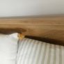 Beautiful oak herringbone kind size bed frame and mattress Image 2
