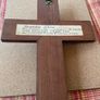 1940s Babtism wooden cross Image 4