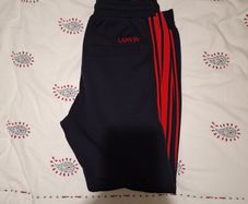 Lanvin boys navy and red tracksuit bottom new 14 yrs