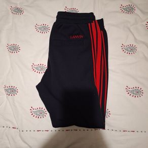 Lanvin boys navy and red tracksuit bottom new 14 yrs