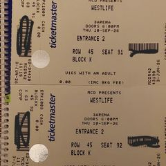 2 Westlife Tickets