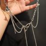Rebel Studio Butterfly Black Diamante Necklace Image 5