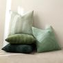 Cushion Covers Soft Decorative Square Throw Pillow Covers Cushion Soft Pillowcase Striped Pack of four for Home decor Sofa 45cm x 45cm,18x18 Inches Forest Green Series Image 7