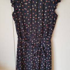 Dress Midi Size 14 Pockets Lined