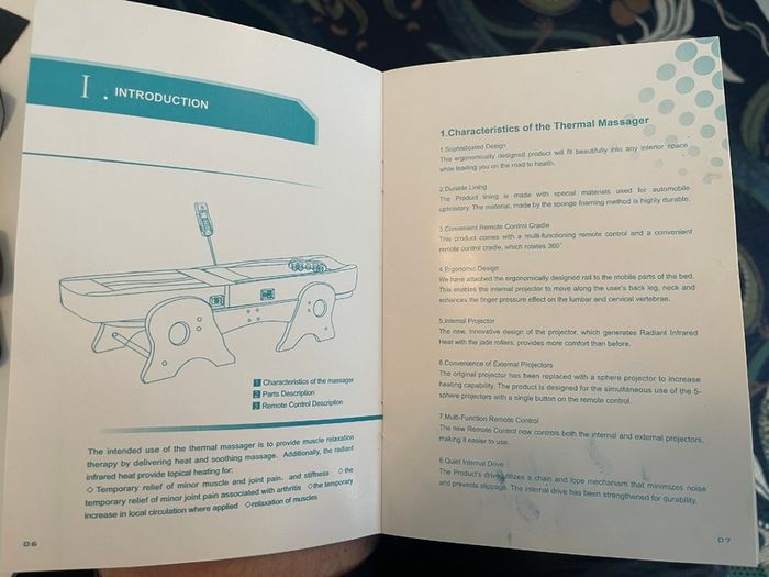 Massage bed - Heated with rolling massage
