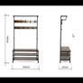 coat rack with bench Image 6