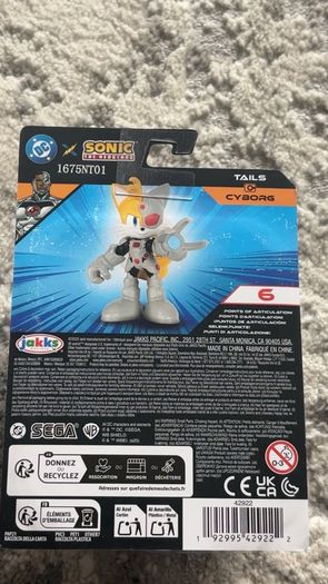 Sonic x DC Tails Cyborg 6cm Jakks Pacific Figure NEW IN BOX