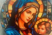 Suncatcher Mary &amp; Jesus'