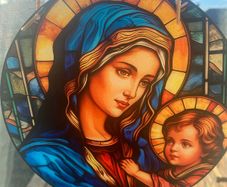Suncatcher Mary & Jesus'