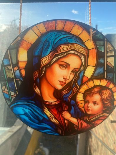 Suncatcher Mary & Jesus'