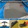 FREE P&P | Hydraulic Dome Tent Canopy for Camping Automatic Waterproof Tents 3-4 Person Canopy Easy to Set up and package BLUE Image 2