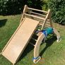 montessori pikler triangle, slide with climber, arch, cushion for rocking chair and tent cover Image 2