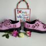 Dr Martens 1461 large pink flowers floral boots 3D 3 eye UK6 EU39 US8 Image 7
