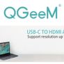 QGeeM USB-C Type (Thunderbolt 3 Compatible) HDMI Female (UHD 4K/30Hz) Gold-Plated/Nylon Braided/Aluminum Alloy Adapter Cable (Brand New/Warranty) Image 7
