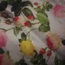 White Satin Floral Dress Image 3