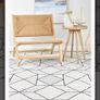 Cream and Navy Ez Living Rug Image 7