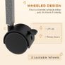 Small Animal Cage for Chinchilla Ferret Kitten on Wheels with Hammock Removable Tray, Grey Image 4