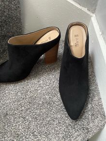 Black Suede slip on shoes