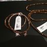 NEW Necklace with pendant and Bracelet rose brown with sparkling stones by Absolute Jewellery Design set RRP 85 euro NEW Image 3