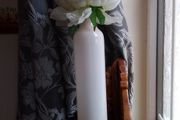Tall Art Glass Vase