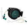 Hose Reel Wall Mounted 30 2m Garden Hose Pipe Reel with Lock, Auto Rewind, 7 in 1 Spray Nozzle, Includes Wall Fixings, 180 Swivel, Outdoor Watering Image 3