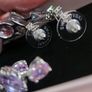 Swarovski multicoloured hoop earrings Image 3