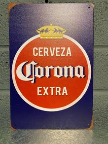 Corona extra Tin Metal  sign