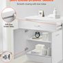 White Shaker Base Cabinet with Drawer Soft Close Doors and Adjustable Shelf Image 4