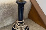 Vintage 1980s candlestick table lamp RESTO CONDITION