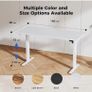 Electric Standing Desk, 160 x 60 cm Height Adjustable Sit Stand Desk with Splice Board and Memory Smart Pannel, Home Office Desk, White Image 7