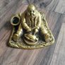 19th century solid brass inkwell Image 2