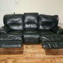 Leather sofas 3 seater and 1 seater Image 3