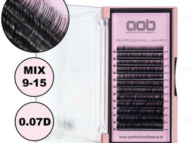 Individual Eyelashes Silk Semi Permanent False Lashes Eyelash Extension - AOB